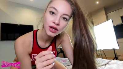 Sola Zola Closed Mouth Cumshot And Swallow