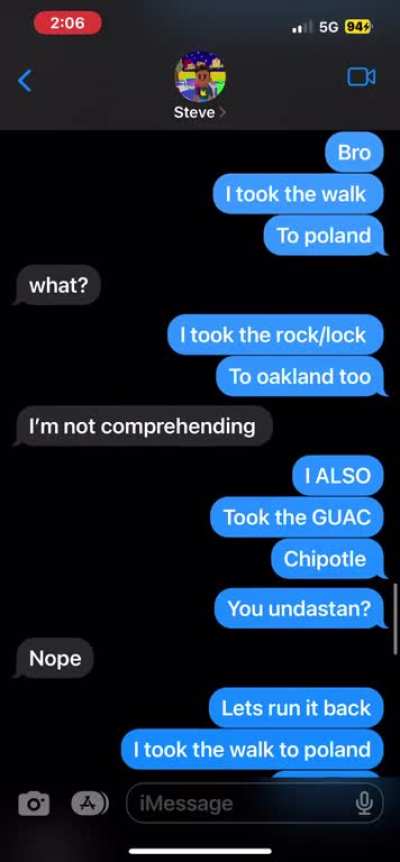 Anyone that can get the reference I was making to him receives my everlasting respect