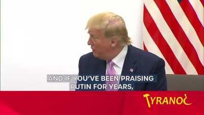 When you praise a bloodthirsty dictator, but then you have to pretend that you didn't.