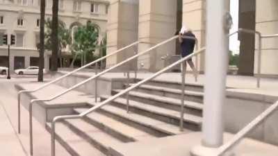 52-yr-old Tampa teacher Audrey Southard-Rumsey runs away from federal court after her first appearance Wednesday afternoon. She is charged with felony assault of a federal police officer in connection with Jan 6 Capitol insurrection.