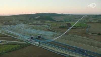 Nobody had ever flown an aeroplane through a tunnel until Italy's Dario Costa sped through two tunnels near Istanbul at average speeds of 245km/h.