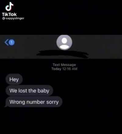 Wrong number