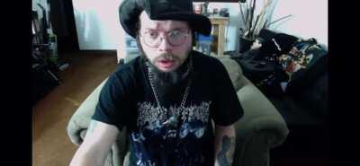 his brain malfunctions when she questions his masterbatory skills.