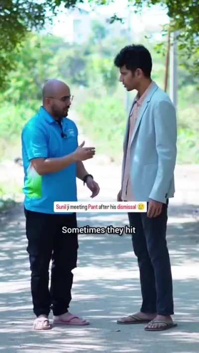 Sunil Gavaskar to Rishabh Pant after the match 