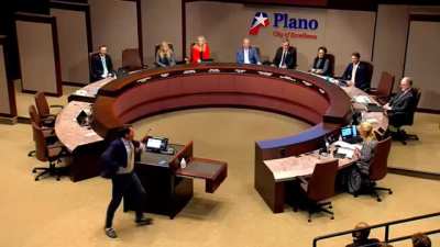 Texas man expresses his feelings about the Ukraine war and Putin to the Plano city council