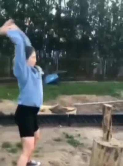 WCGW chopping wood while ignorant of physics