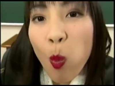 Cum eating Teacher snacks on strawberries [MM-13]