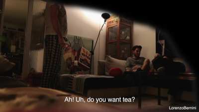 My grandfather caught us jerking off! We hid the camera in his living room and waited for him! I was so nervous! 😄