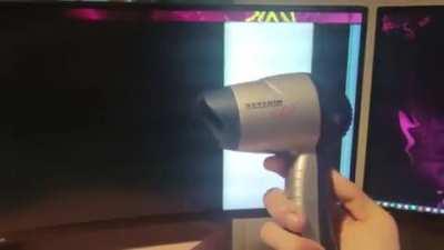 i use a hairdryer to get my monitor working