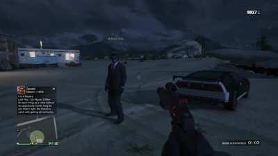 Meta Runner hostage scene except masa dies from a glitched revolver from gta