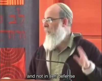 Rabbi Eliezer Kashtiel, the head of the pre-military academy in the West Bank settlement of Eli explains why Israel makes wars