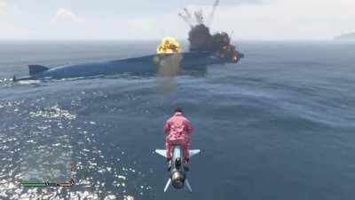 You can destroy the sub.