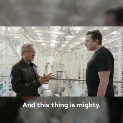 Jensen Huang's visit to Elon Musk
