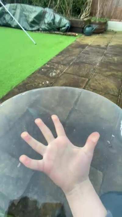 Ice shatter after a cold February day!