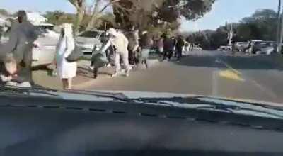 After looting ravages South Africa the line for food in South Africa stretches for miles. I’ve never seen anything like this