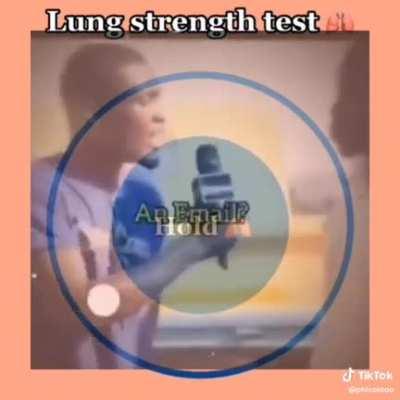 Kris, test your lungs first, before scroll 