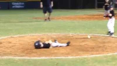 Something tells me he might not be having fun.