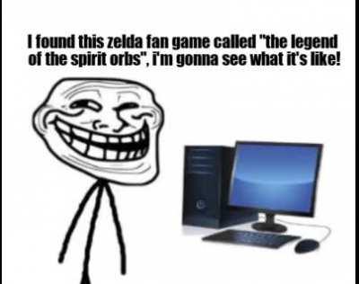 So this happened to me while I was looking for Zelda fan games.