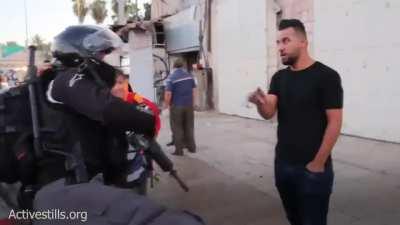 Palestinians were chanting for Palestine. The Israelis, with the full protection of the police, were chanting for the genocide and ethnic cleansing of the Palestinians. Definitely a two-sided 