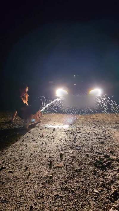 Messy roadtrip peeing