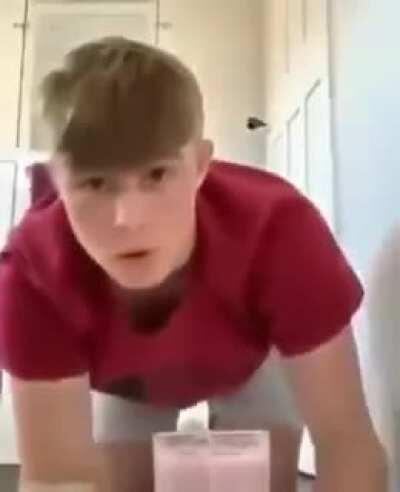 WCGW using a makeshift straw