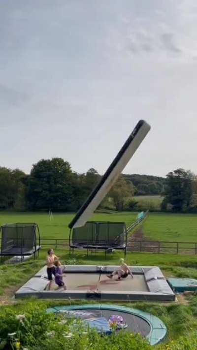 Trampolining with some buddies