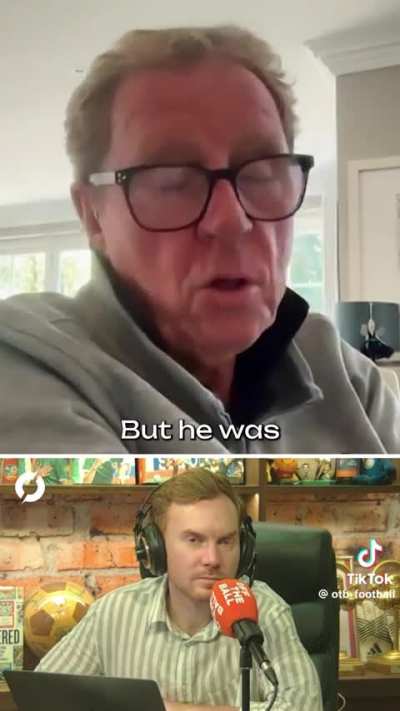 Harry Redknapp talking about being an Arsenal fan when he was younger and about former player Jimmy Logie