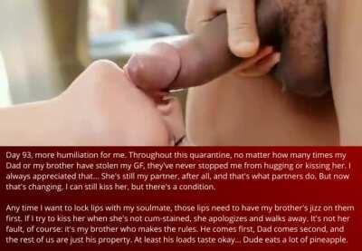 Quarantining with your GF was a mistake, Chapter 14 [cuckold][bi/cumplay]