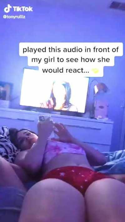 From her boyfriend’s profile (increased brightness)