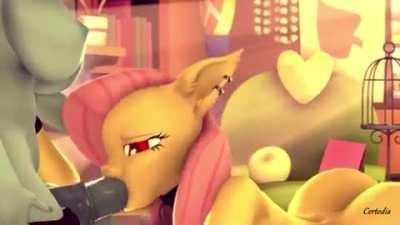 [Certedia][SFM] - Anthro Flutterbat X Rainbow Dash Blowjob - 4K Animation with Sound