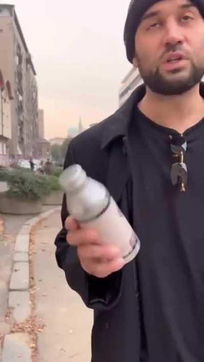 To convince this guy that water can be free