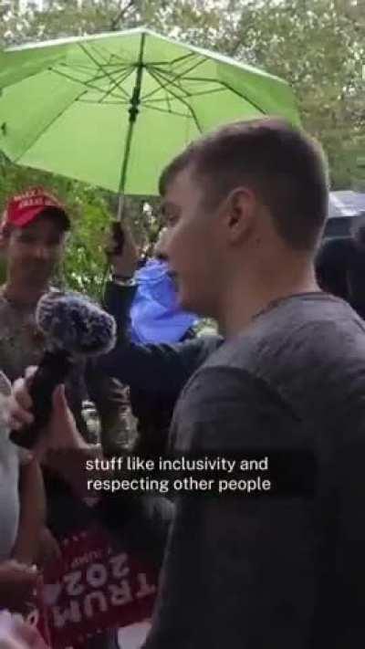 Trump Supporter: “How come everyone that goes to college is a Biden supporter?”