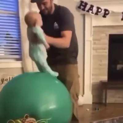 Time for the balloon to pop caw caw