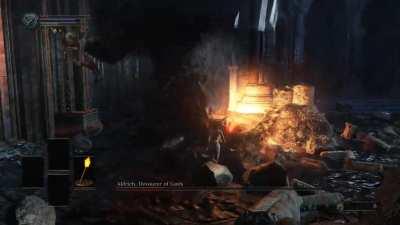 Aldrich the Devourer of gods SL1 No Rolling No Blocking Torch Only No Hit (NG)