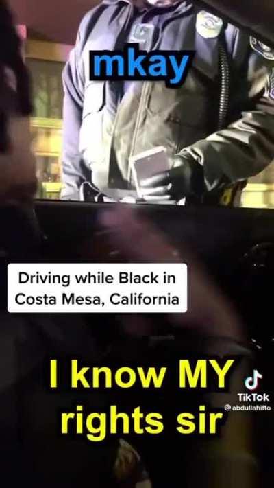 by a cop to make an educated person look stupid.