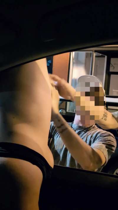 MILF offering her boobs to play with