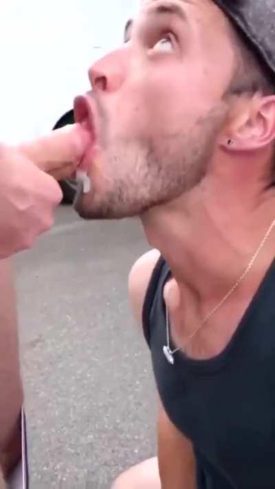 Having some fun in the parking lot