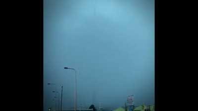 Like a giant to a mad knight.