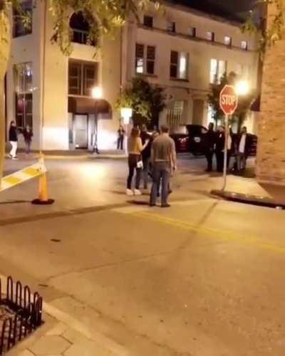 Assholes harassing a biker