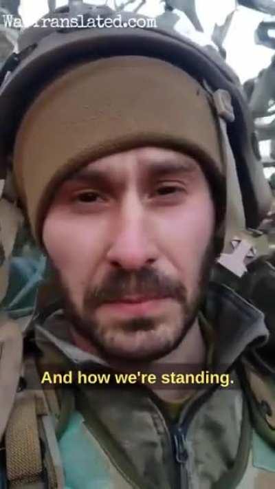 Ukrainian soldier records what he thinks will be his final video as his unit is surrounded by Russian forces.