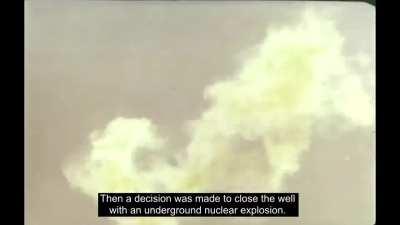 Putting out a fire using Nuclear Explosion