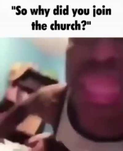 🙏 he’s very religious