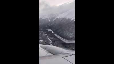 Turbulencias durante un vuelo sobre la Cordillera de los Andes: 