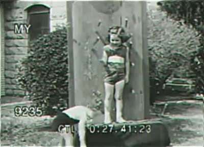 This knife throwing woman from back in the day.