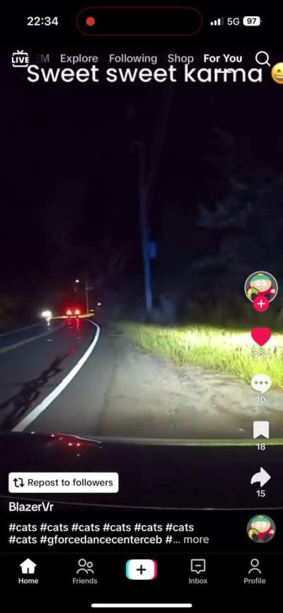 Passing in a no passing zone. 