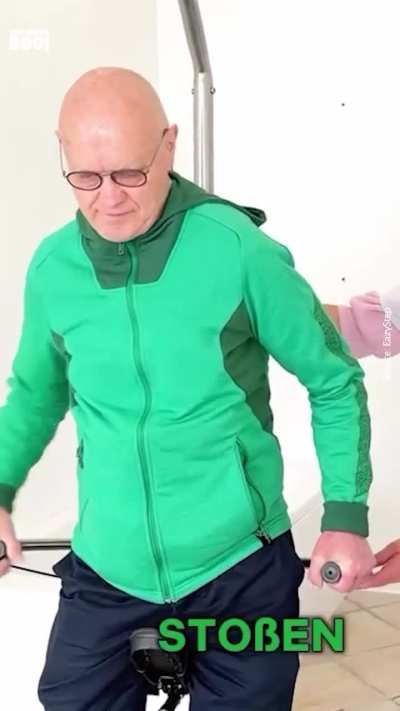 Bathroom Seat Glides on Rails for Senior Safety