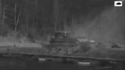 Tank falling into water (comments for download)