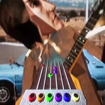 I made ps1 Carol Sturka PS1 on blender playing guitar hero