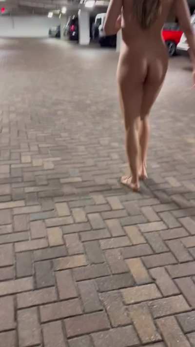 Walking around our hotel at night