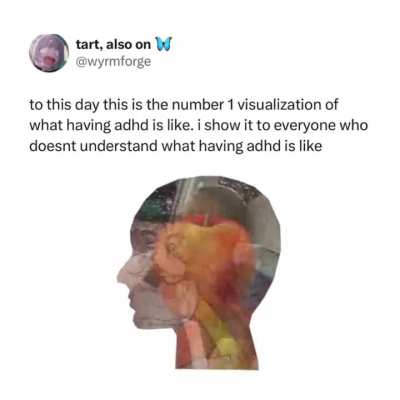 Having ADHD be like: